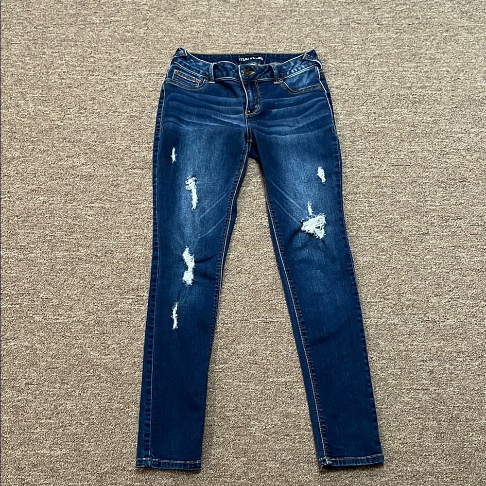 Women's Maurice’s Blue Distressed Jeans